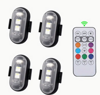 4 led-uri cu telecomanda