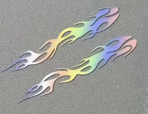 Stickere reflectorizante cu flăcări (20.5x7.5cm)