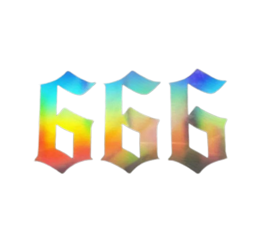 Sticker 666 (15x8cm)