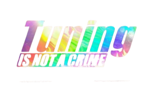 Sticker Tuning its not a crime (19x7cm)