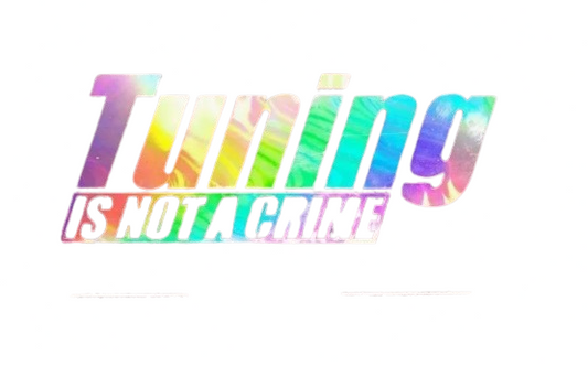 Sticker Tuning its not a crime (19x7cm)